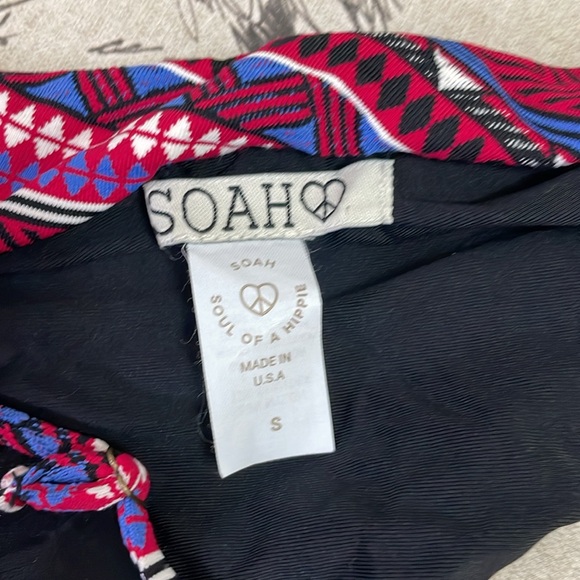 SOAH Aria One Piece Red Tribal S - Picture 6 of 6
